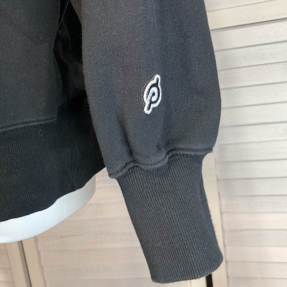 🐲💙 Peloton Light Black Sweatshirt Side Panel Pullover - Picture 6 of 9